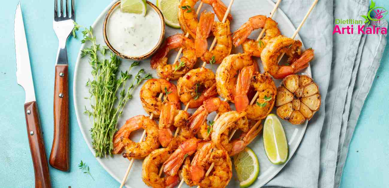 grilled shrimp skewers