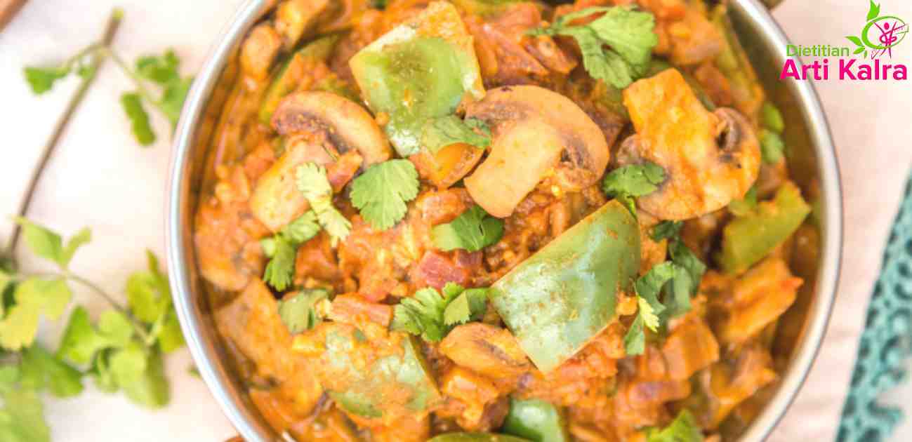 mushroom capsicum masala