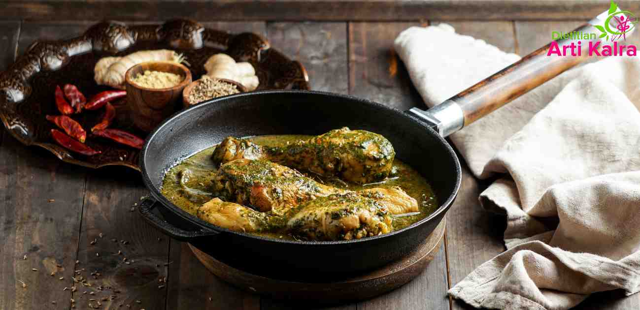 palak chicken